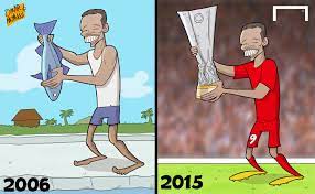 En los cobros desde el punto penal, ante el manchester. Omar Momani Cartoons Carlos Bacca From A Fisherman To A Winner