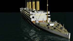 3d titanic sinking animation hd youtube