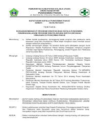 Contoh surat keputusan pengangkatan kepala tpq; Contoh Format Penulisan Sk
