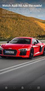 Audi R8 Car Road Highway Red And Black Ride Audi R8 Car Audi Dual Clutch Transmission