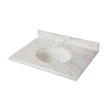 Home Decorators Collection 31 In X 22 In Stone Effects Vanity Top In Cascade With White Sink Seo3122com Cs The Home Depot White Sink Vanity Tops With Sink Marble Vanity Tops