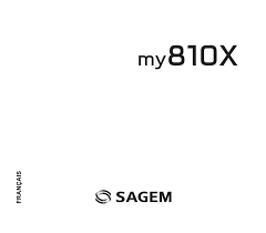 Notice SAGEM MY810X - téléphone ...