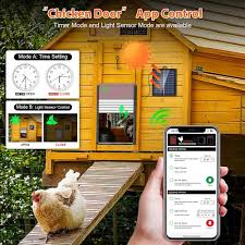 Amazon.com: Solar Powered Chicken Coop Door, App Control Anti-Pinch Chicken  Coop Door with Timer & Light Sensor, Automatic Chicken Coop Door for Chicken,  Ducks, Geese : Patio, Lawn & Garden