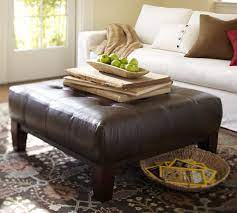 I literally did a bit of a double take (which is where the name came from) when i saw this pottery barn berlin square ottoman dupe. Sullivan Leather Ottoman Pottery Barn