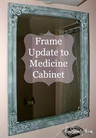 Frame Update To Medicine Cabinet Atop Serenity Hill In 2021 Frame Update Frame Diy Frame