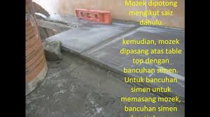 Jika nisbah bancuhan ini tidak betul hasil kerja2 pemasangan jubin nnt akan tidak lekat sepenuhnya, dan boleh menyebabkan jubin mudah tertanggal. Kitchen Table Top Diy Youtube