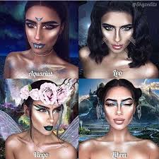 Pin By Angel On Zodiac Signs Halloween Makeup Looks Galaxy Makeup Makeup