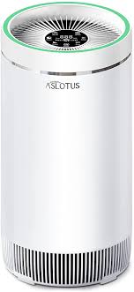 Bedroom air purifier for dust. Amazon Com Aslotus Air Purifier For Home Large Room H13 True Hepa Filter Air Purifiers Cleaner Cover 650 Sqft Remove 99 97 Dust Pet Dander Allergies Smoke Pollen Odor Kitchen Dining