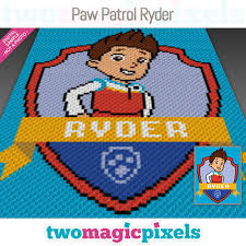 See more ideas about paw patrol, plastic canvas patterns, canvas patterns. Paw Patrol Ryder Crochet Graph C2c Mini By Twomagicpixels On Zibbet