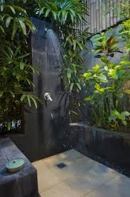 Outdoor Shower I Would Love To Remodel The Master Bathroom And Have This Thenhave The Water Drain Into Barrels Garden Shower Outdoor Shower Outdoor Bathrooms