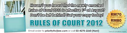 Court,order 34 of the rules of the high court 1980 requires the court to deal with such issues. Rules Of Court 2012 Labour Law Blog