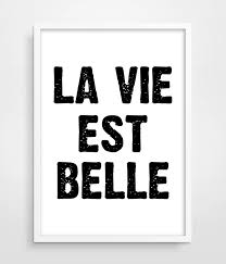 Your file will contain a high resolution.jpg which will produce an excellent quality print up to 16 x 20. La Vie Est Belle Poster Print Picture Wall Art Decor Motivational Quote Print Letterpress Poster Kitchen Decor Apartment Decor Art Decor Prints Pictureswall Art Decor Aliexpress