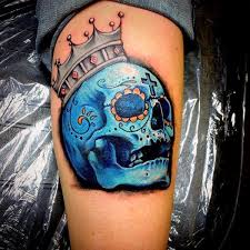 A creative skull tattoo design. The Ultimate 145 Best Skull Tattoos In 2021