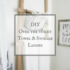 You can find more details on younghouselove. Make An Easy Over The Toilet Towel Storage Ladder Twelve On Main