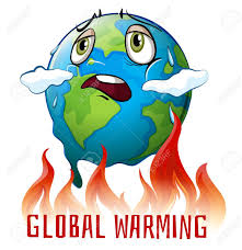 Global Warming Poster With Earth On Fire Illustration Global Warming Poster Global Warming Drawing Global Warming Project