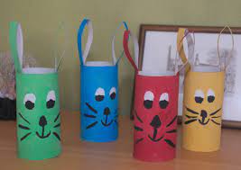 Etourdissant bricolage lapin rouleau papier toilette pour bricolage rouleau papier toilette. Lapins En Rouleaux De Papier Toilette La Marmotte Chuchote
