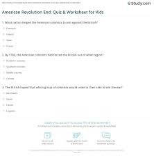 Every time you play fto's daily trivia game, a piece of plastic is removed from the ocean. American Revolution End Quiz Worksheet For Kids Study Com