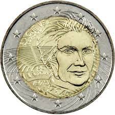 Simone veil 2 euro wert. 2 Euro Frankreich 2018 Simone Veil Welt Der Numismatik