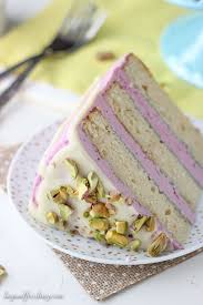 Blueberry Pistachio Layer Cake Recipe Savoury Cake Homemade White Cakes Cake Recipes