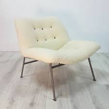 Modern design matches perfectly with any décor theme, a great addition to your home. Mid Century Modern Lounge Chair With Wool Teddy Fabric Netherlands 1960s 158705