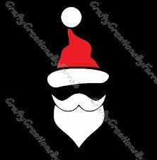 Layered Santa Hat Beard Face Svg Png Digital File Etsy Svg Santa Hat Face