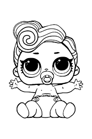 Cute baby lol in christmas coloring page. Lol Baby Cute Coloring Page Free Printable Coloring Pages For Kids