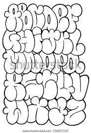The bubble font generator is useful when you want to create bubble words. Graffiti Letters Sketch Alphabet Bubble Stockillustration 532057237 Shutterstock
