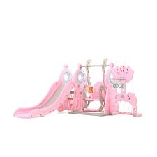 Gambar mewarnai sekolah mewarnai sekolah tk dengan aktifitas anak anak yang sedang bermain dengan gembira. Softplay Wm 19012 Perosotan Dan Ayunan Anak Pink Terbaru Agustus 2021 Harga Murah Kualitas Terjamin Blibli