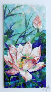 Maybe you would like to learn more about one of these? Lotus Flower Decor Stained Glass Lotus Mosaic Etsy Mosaic Flowers Mosaic Artwork Mosaic Art
