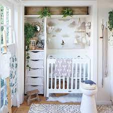 The 25 Best Organization Hacks For Small Spaces On Pinterest Small Space Nursery Tiny House Closet Nursery Nook