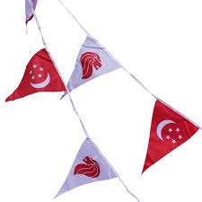 The yellow half signifies the pope's spiritual power, while the white denotes his worldly authority. Partyforte National Day Singapore Triangular Flag String Pennant Shopee Singapore