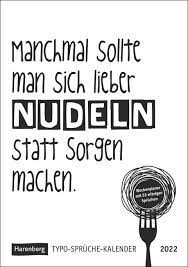 Typo Spruche Kalender S W 2022 Harenberg Verlag