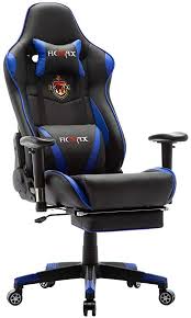 Amazon Com Ficmax Massage Gaming Chair With Footrest Ergonomic Racing Style Office Chair For Gaming Big And Tall A Gaming Chair Gamer Chair Home Office Chairs