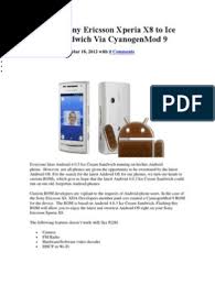 Aug 12, 2021 · hard reset sony ericsson xperia x8 mobile. Upgrade Sony Ericsson Xperia X8 To Ice Cream Sandwich Via Cyanogenmod 9 Pdf Android Operating System Booting