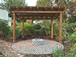 Maybe you would like to learn more about one of these? The Jansen S Covered Patio Circular Firepit Project In Gig Harbor Gig Harbor Wa Wilder Outdoor Spaces
