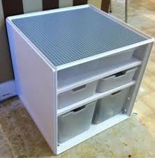 Diy Lego Storage Table Using Target Storage Bins And Ordered Grey Lego Sheet From Amazon Lego Table With Storage Lego Storage Lego Table Diy