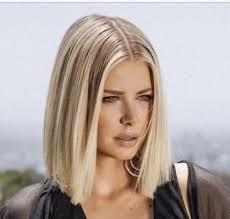 Doutzen Kroes Schulterlange Haare Glatt Frisuren Schulterlang Frisur Ideen