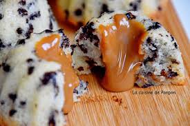 Financier Aux Vermicelles De Chocolat Et Coeur A La Confiture De Lait Recette Confiture De Lait Alimentation Vermicelles