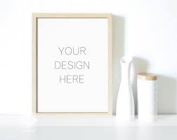 White Frame Mockup Styled Photography Digital Frame Poster Etsy Frame Mockups Digital Frame Poster Frame