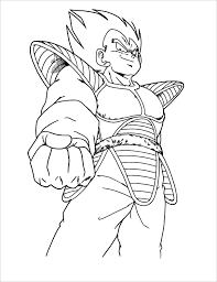 You could also print the picture using the print button above the image. Dragon Ball Z Coloring Pages Vegeta Coloringbay