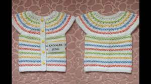 cok begenilen citir orneginde yakadan baslama bebek yelegi tarifi 1 yas youtube knitting designs baby knitting patterns baby knitting