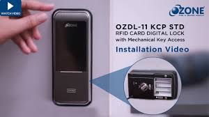 The key fob communicates with the reader using radio wave signals—rfid technology. Rfid Card Door Lock With Mechanical Key Ozdl 11 Kcp Std Installation Guide Youtube