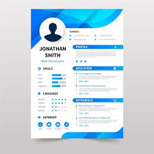 Download Online Curriculum Vitae Template With Blue Elements For Free In 2020 Curriculum Vitae Template Resume Design Template Free Curriculum Vitae Template Free