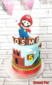 If your kids request a super mario bros. Super Mario Bros Birthday Cake By Dorty Cakes Sweet Fer Facebook