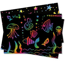 Dessin Sur Une Carte A Gratter Noire Carte A Gratter Sur Tete A Modeler En 2020 Carte A Gratter Carte Dessin