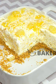 Easy No Bake Summery Dessert With A Creamy Pineapple Filling Pineapple Dessert Recipes Cold Desserts Dessert Recipes