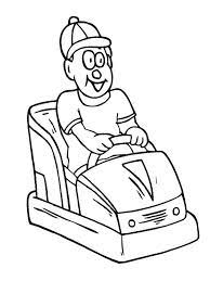 They're great for all ages. Bumper Car Coloring Page 1001coloring Com