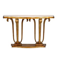 A console table is a versatile accent that works in many places in a home: Console Table Plume Cream Marble Jansen Furniture