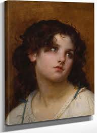 Portrait Of A Young Child By Leon Jean Basile Perrault