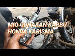 Cara memasang karbu pe28 dengan mudah di mio dan cara siting. Mio Gunakan Karbu Honda Karisma Supra 125 Youtube